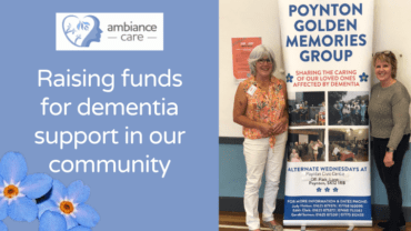 Diane with Judy from Poynton Golden Memories dementia support group