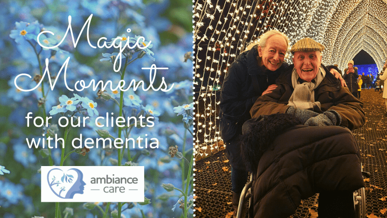 A magic moment for our client Grahame, who lives with dementia